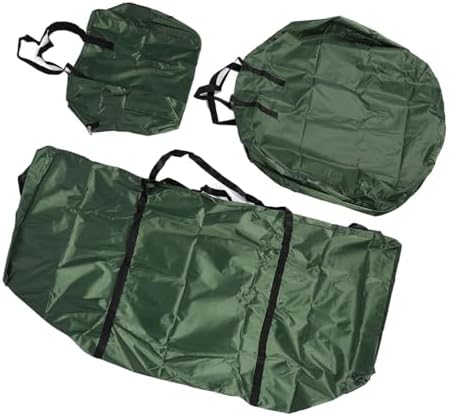 Christmas Tree Storage Bag Set 3pcs Artificial Xmas Tree Storage Bags for 7.5FT with Oxford Cloth Removable Design Convenient Carry Handles (Green) - Image 6