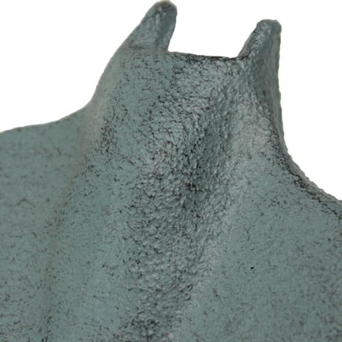 Zeckos Set of 3 Stingray Wall Hooks, 6.25 Inch Blue Gray White Cast Iron - Image 3