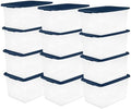 Sterilite Color Program, Large Clear Plastic Storage, 64 Quart, 12-Pack by Sterilite