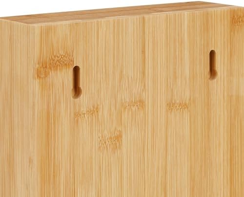 Relaxdays Bamboo Key Cabinet - Natural, 27x19x7.5cm - Image 6