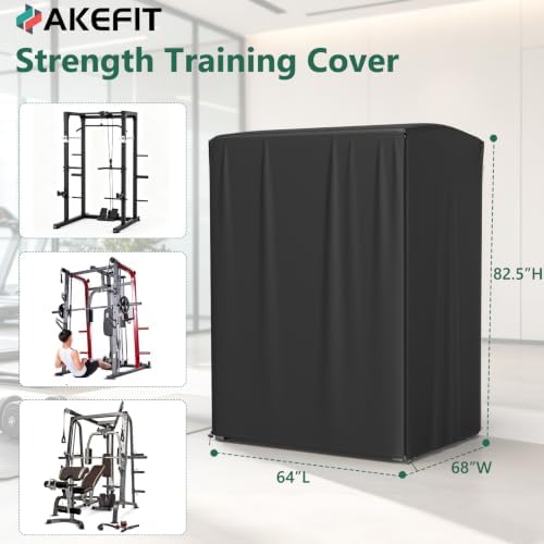 AKEfit Strength Training Cover, Waterproof & Dustproof Gym Rack Cover with Zipper,Fit for Indoor and Outdoor - Image 2