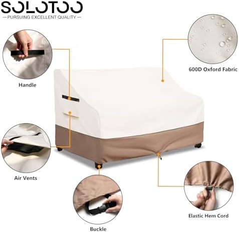 Outdoor Couch Cover Waterproof, 85" W x 38" D x 35" H - Image 4