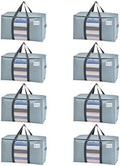 VENO 8 Pack Heavy Duty Moving Bags w/Clear Window,Extra Large Storage Bag by Veno