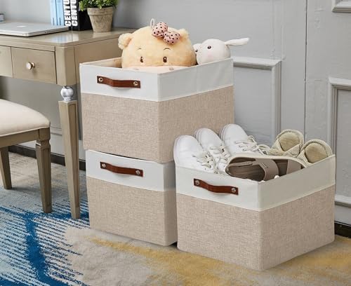 DECOMOMO Kallax Storage Cubes, Storage Baskets for Shelves 4-Pack - Image 6