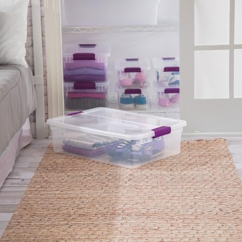 Sterilite ClearView Latch Boxes, Storage Bins with Lids, 32 Quart, 18-Pack - Image 4