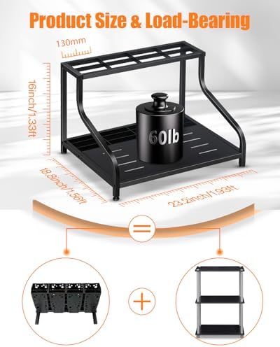FHXZH Ski Storage Rack for Garage - Freestanding Ski Holders - Image 5