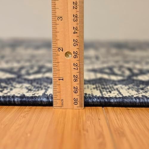 Gertmenian Indoor Outdoor Bohemian Area Rug - 9x13 Extra Large, Fade Resistant, Ideal for High Traffic in Living Room, Bedroom, Patio - Moroccan, Blue, 27100 - Image 3