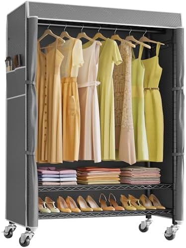 VIPEK R3C Plus Portable Closet for Hanging Clothes Rolling Rack with Cover by VIPEK