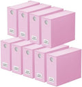 SpaceAid 9 Pack Bed Sheet Organizers and Storage, Foldable Sheet Organizer with Window for Linen Closet, Set Folder Keeper for Queen & King Size Bedding Storage (Pink) by SpaceAid