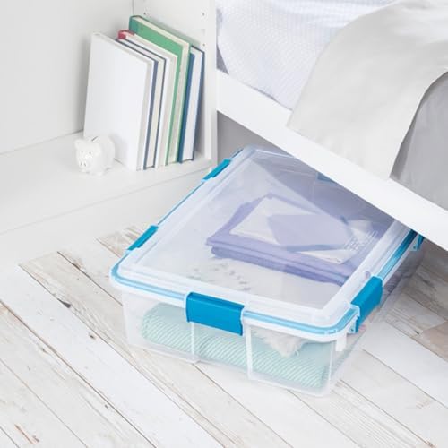 Sterilite Gasket Storage Box with Lids for Home & Office, 37 Quart, 8-Pack - Image 6