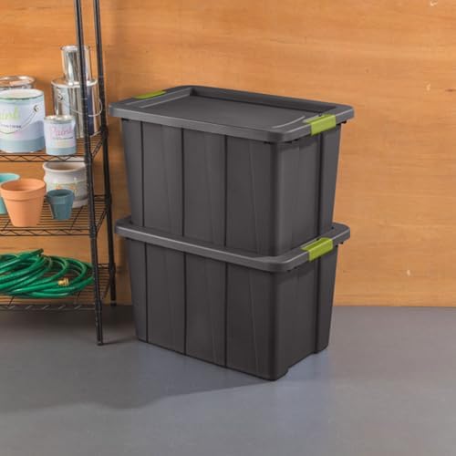 Sterilite Tote, Plastic Storage Bins with Snap Lids, 30 Gallon, 4-Pack - Image 5
