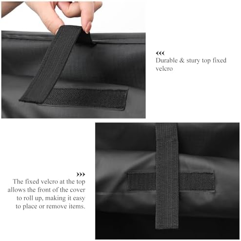 Shelf Covers for Wire Shelving,Heavy Duty Dustproof Storage Wire Rack Covers with Zipper Fit for Your Pantry Shelves ,48"*18"*72" inches, Black - Image 6
