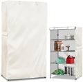 Storage Shelf Cover,Outdoor Heavy Duty 600D 48''W x 20''D x 72''H Dustproof Waterproof Shelf Covers for Wire Shelving,Storage Rack Cover with Zipper,White by Dalema