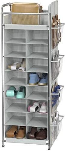 Simple Houseware 16 Cube Shoe Stand Tower Rack 8 Tier, Gray by SimpleHouseware