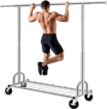 HOKEEPER Clothing Garment Rack Capacity 525LBS Collapsible Clothes Rack by HOKEEPER