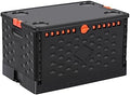 Collapsible Storage Bin with Lid Heavy Duty 16 Gallon Stackable Milk Crate by KUKTDUD