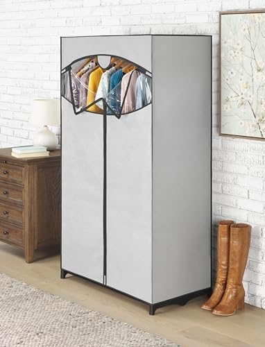 Whitmor Portable Clothes Closet, 36 inches, Grey by Whitmor