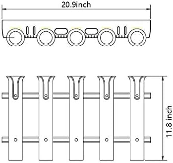 Brocraft Tackle Rack Fishing Rod Holder/Fishing Rod Rack - Image 3