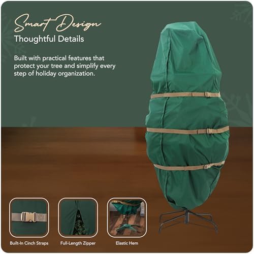 Covermates Upright Christmas Tree Storage Bag, Green - Image 4