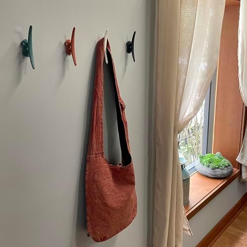 Zeckos Set of 4 Boat Cleat Wall Hooks, 5.75 Inch Tall Coastal Coral - Image 2
