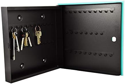 Concept Crystal 50 Keys Cabinet with Decorative Front Panel and Glass White Board KN06: Textures and Tiles 2 Series - Image 6
