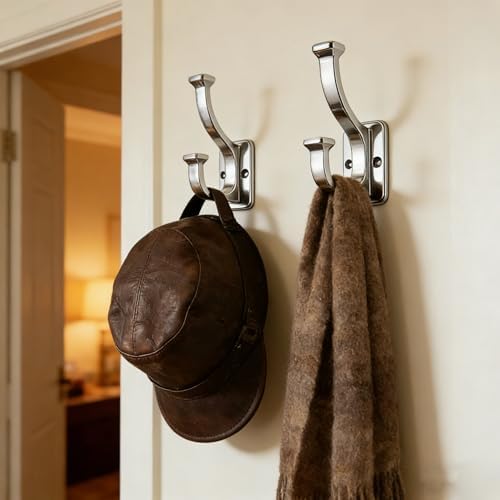 10 Pack 4-1/2inch Polished Chrome Coat Hooks - Image 4