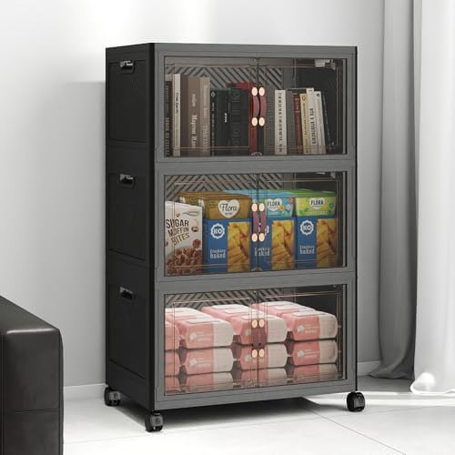 UAMFURI Stackable Storage Bins with Lids, 144QT Lockable Storage Cabinet by UAMFURIDirect