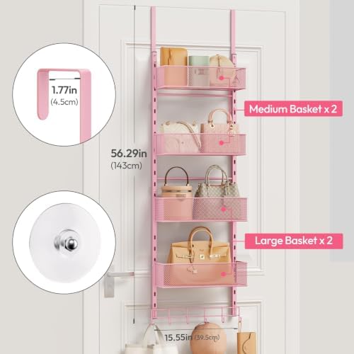 SWTYMIKI Over the Door Purse Organizer - Image 3