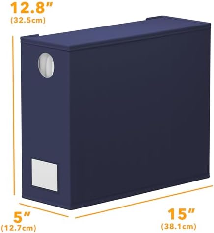 SpaceAid 9 Pack Bed Sheet Organizers and Storage, Foldable Sheet Organizer with Window for Linen Closet, Set Folder Keeper for Queen & King Size Bedding Storage (Navy Blue) - Image 7
