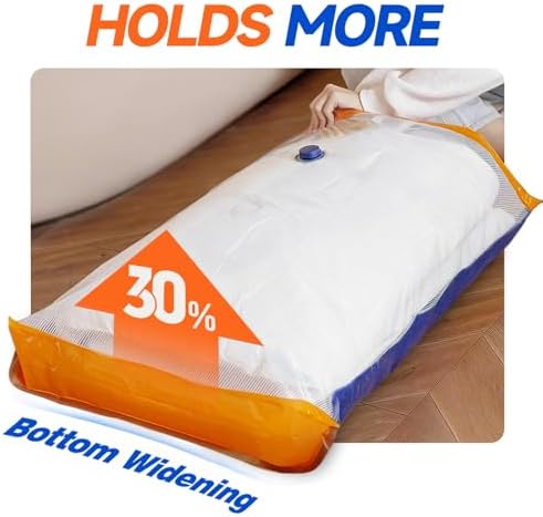 Vacbird Vacuum Storage Bags Jumbo with Pump for Clothes & Bedding,18 Pcak - Image 3