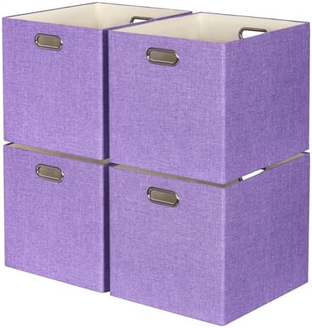 13" x 15" x 13" Linen Storage Cubes with Handles, Pack of 4 by ORGMASTER