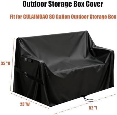 Deck Box Cover for GULAIMOAO 80 Gallon Outdoor Storage Box - Image 3