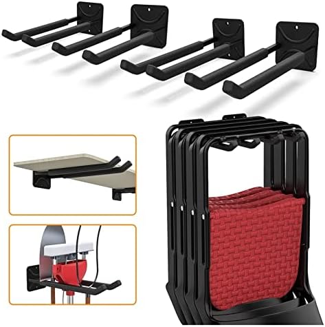 TORACK 4-Pack Garage Storage System Hooks, Wall Mount Tool Organizer by TORACK