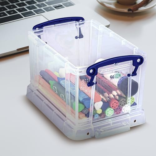 Really Useful Box 1.6 Liter Plastic Stackable Storage Container, 4 Pack - Image 5