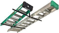 StoreYourBoard Adjustable Overhead Ladder Rack – Garage Organizer Ladder Shelf for Step & Extension Ladders - Storage Racks and Shelving for Garage Organization - Ceiling Mounted - Holds 150 lbs by StoreYourBoard