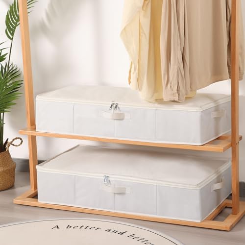 Underbed Storage Organizers,Beige,3 Pack,23.6x11.8x5.9 Inch - Image 6