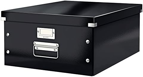 Leitz A5 Storage Box, Click and Store Range 60430001 - Small, Black Storage Box A3' by Leitz