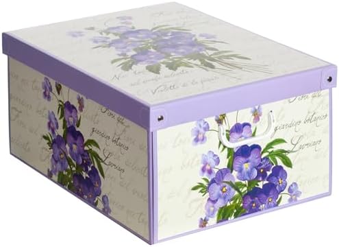 Lavatelli – Set of 6 Violet Scented Decorative Wardrobe Organiser Boxes - Image 3