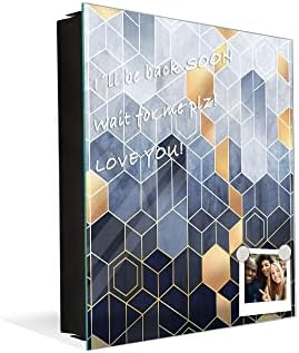 Concept Crystal 50 Keys Cabinet with Decorative Front Panel and Glass White Board KN06: Textures and Tiles 2 Series - Image 4