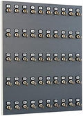 Key Rack, Key Holder #50MNS, 50 Bolted Metal Numbered Hook with Hidden Hangers, 30 Sets of Tag & Ring Included, Made in USA by StandCompany