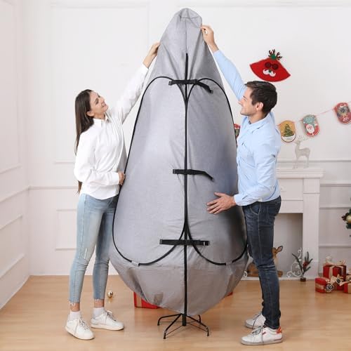 Christmas Tree Bag 9 Ft Large Christmas Tree Storage Bag 9 Foot Tree, Christmas Tree Cover For Upright Storage with Reinforced Handles by UNARK