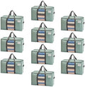 VENO 10 Pack Heavy Duty Moving Bags w/Clear Window,Extra Large Storage Bag by Veno