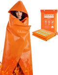 Emergency Fireproof Cloak with Hood – KANHIRO 1076°F Heat Resistant Fire Escape Poncho, Extra Large Silicone Coated Fire Blanket Cape for Home, Kitchen & Emergency by KANHIRO