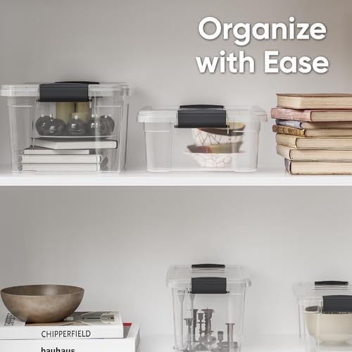 Superio Clear Storage Boxes with Lids, Plastic Container Bins for Organizing, Stackable Crates, BPA Free, Non Toxic, Odor Free, Organizers for Home, Office, School, and Dorm (22 Quart, 2 Pack) - Image 7