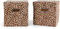 ANMINY Leopard Cheetah Print Storage Cubes Bins with Lids, 11Inch 2PCS by ANMINY