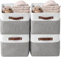 DECOMOMO Storage Bins, Extra Large Fabric Storage Baskets for Shelves 4Pack by DECOMOMO