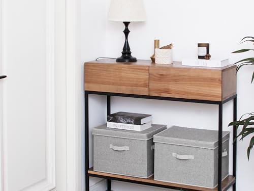 StorageWorks Fabric Storage Bins with Lids, Closet Storage Bins - Image 5