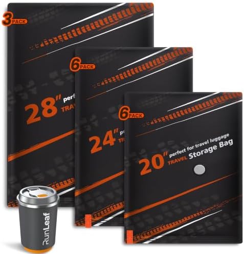 Vacuum Storage Bags for Travel with Rechargeable Pump, 15-Pack by Unknown