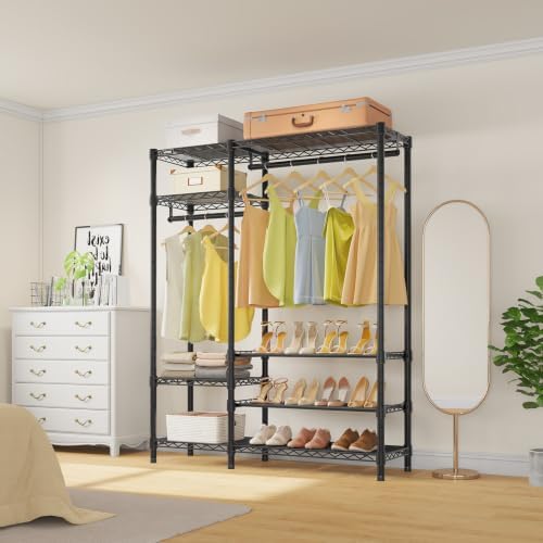 VIPEK V2S Heavy Duty Clothes Rack Portable Closet Organizer System Black - Image 3