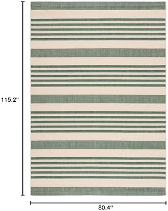 SAFAVIEH Courtyard Outdoor Area Rug 6'7"x9'6", Beige CY6062-322 - Image 2